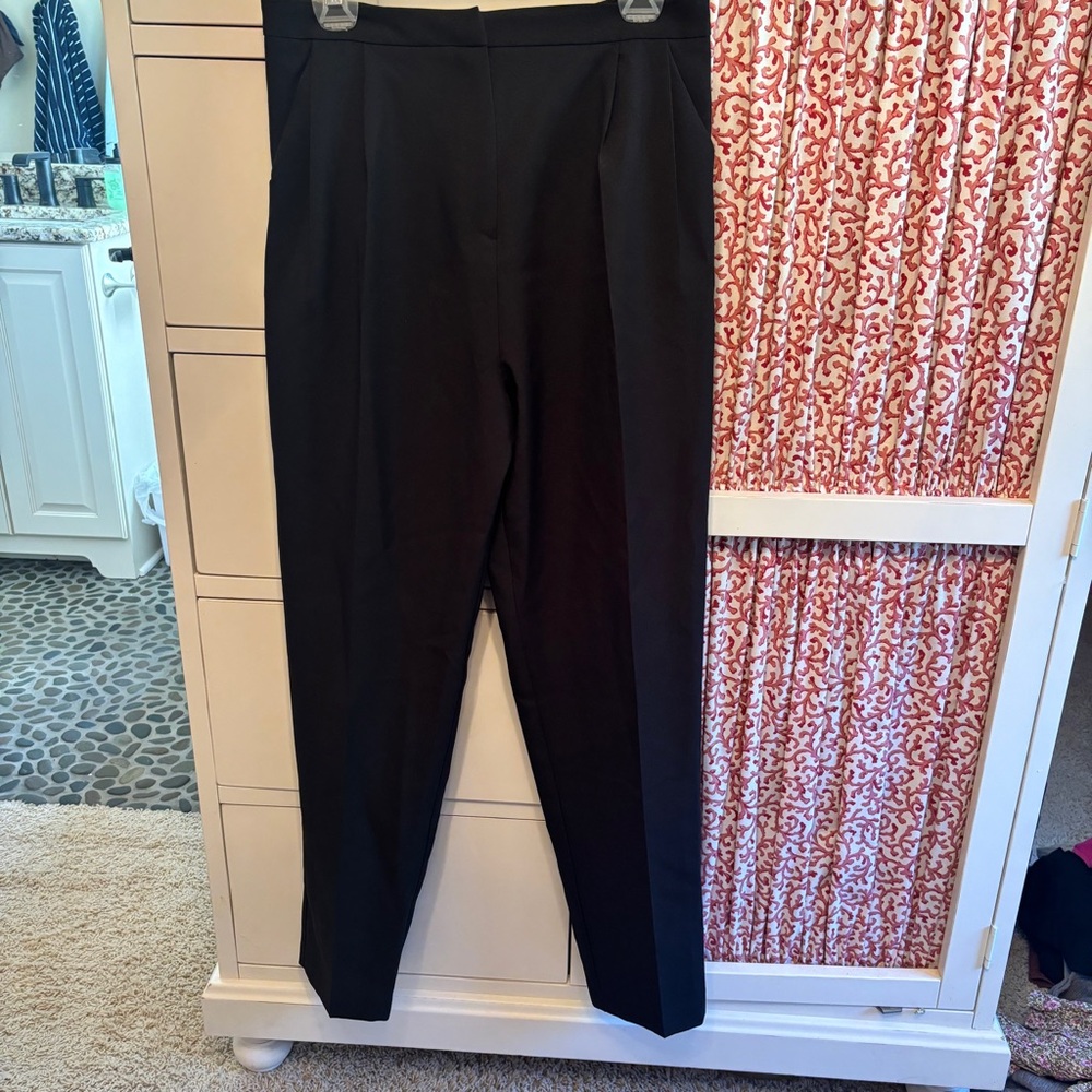 ASOS black pleaded dress pants